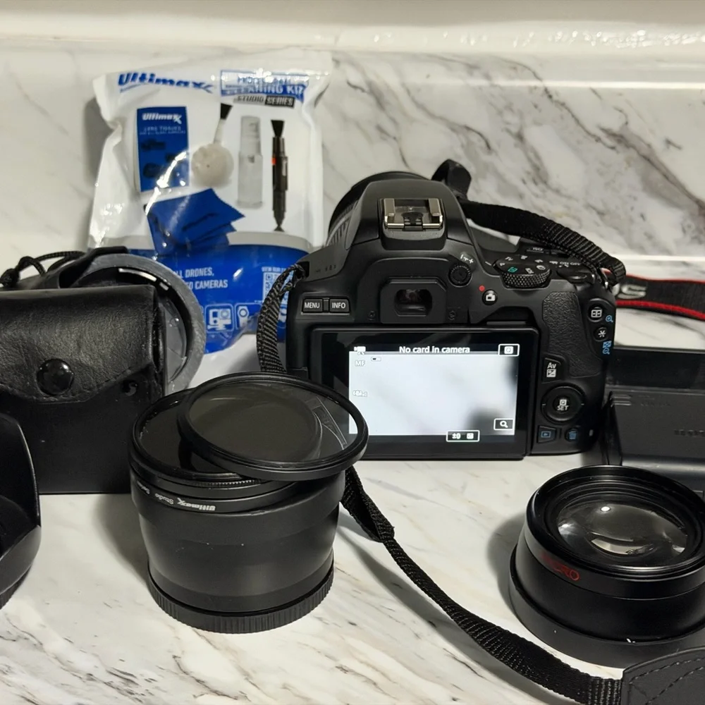 Canon Black Digital Camera with Accessories